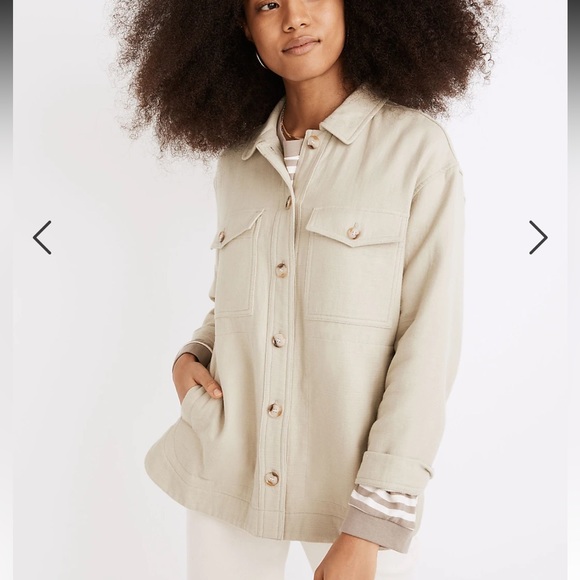 Madewell Tops - Madewell Waffleback Branner Shirt-Jacket in cream / beige - size S